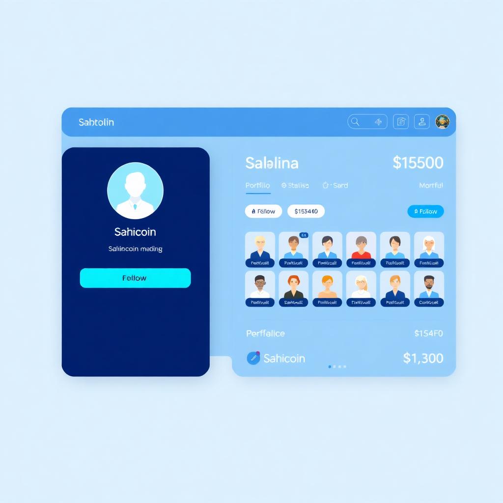Sahicoin connect and follow feature