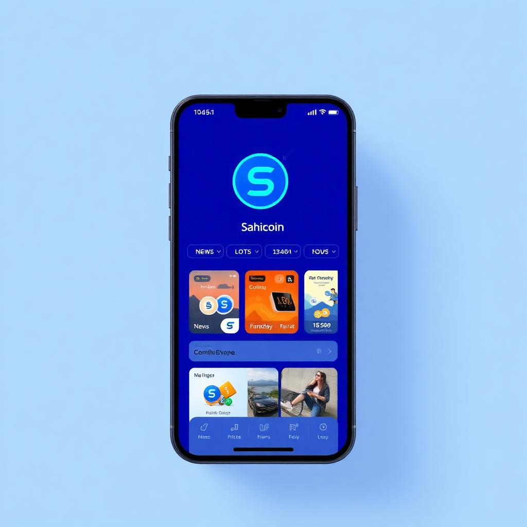 Sahicoin hero section showing the social crypto feed
